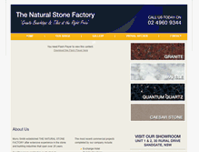 Tablet Screenshot of naturalstonefactory.com.au